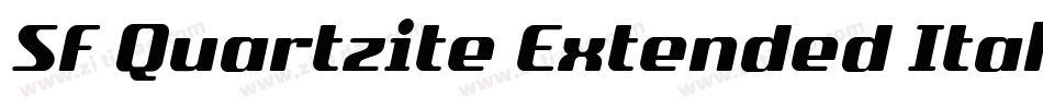 SF Quartzite Extended Italic字体转换